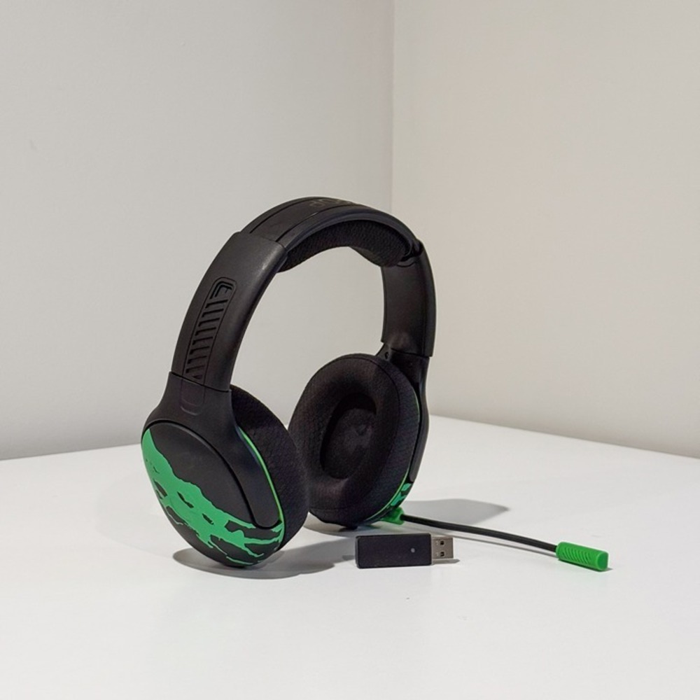 PDP AIRLITE Glow Pro Wireless Headset Jolt Green Glow-in-Dark for Xbox - Tested - Picture 1 of 10